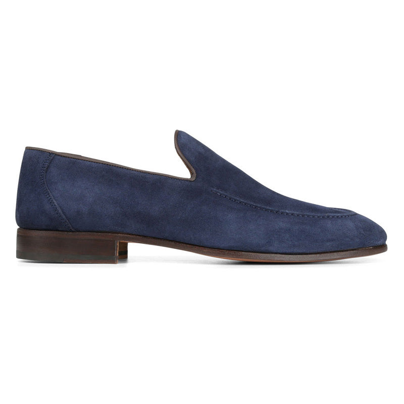 Donald Pliner Alanzo Suede Calf Loafer Navy