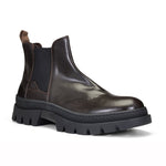 Donald Pliner Anderson Calfskin Chelsea Boots Dark Brown
