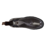 Donald Pliner Anderson Calfskin Chelsea Boots Dark Brown