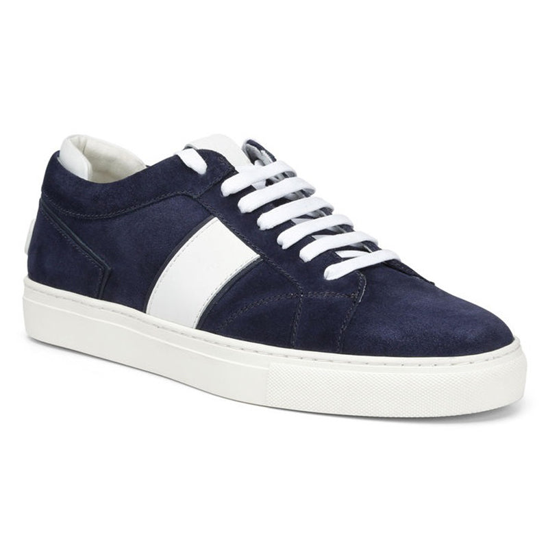 Donald Pliner Andrew Sport Suede Sneaker Navy