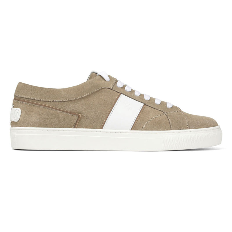 Donald Pliner Andrew Sport Suede Sneaker Taupe