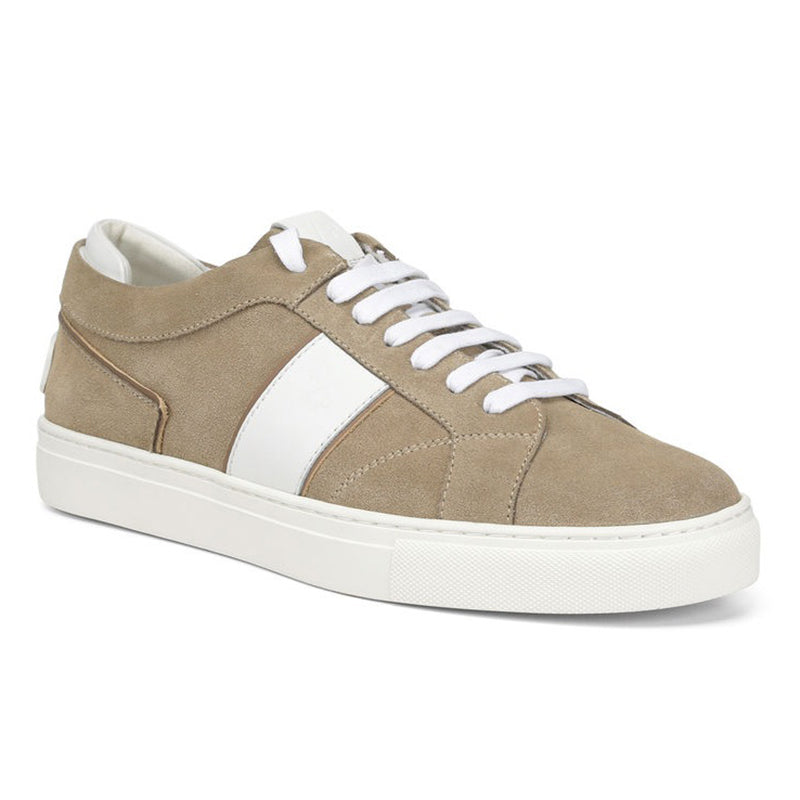 Donald Pliner Andrew Sport Suede Sneaker Taupe