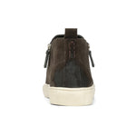 Donald Pliner Barlow Suede Calf Sneaker Shoe Dark Gray