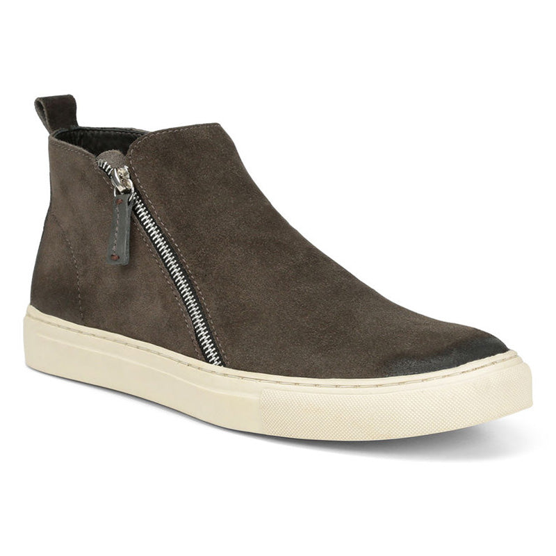Donald Pliner Barlow Suede Calf Sneaker Shoe Dark Gray