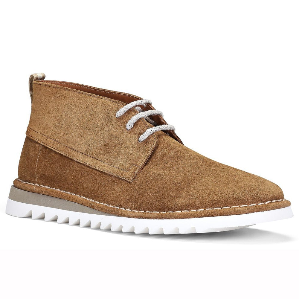 Donald Pliner Chuck Suede Chukka Boots Cognac