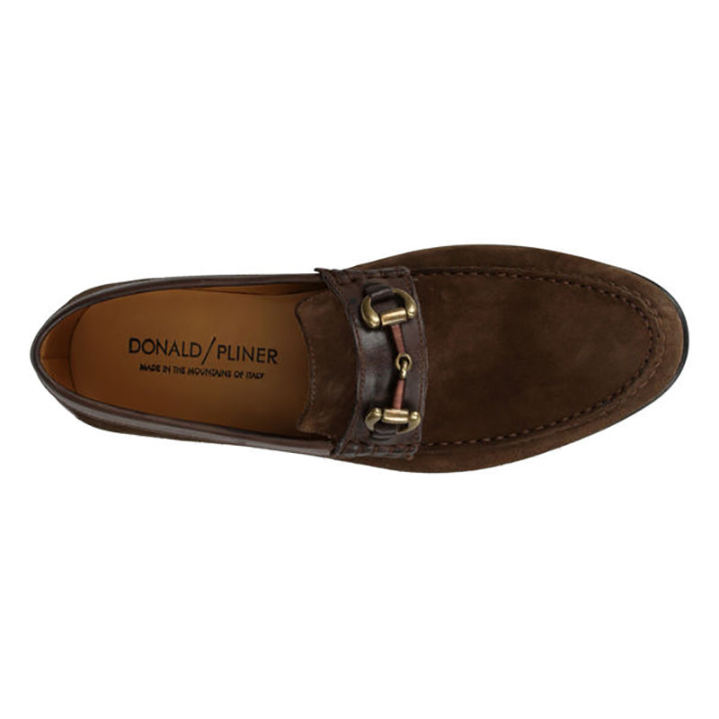 Donald Pliner Clint Sport Suede Loafer Chestnut