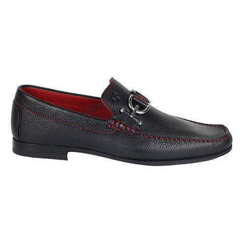 Donald J Pliner Dacio 2 Deerskin Loafers Black