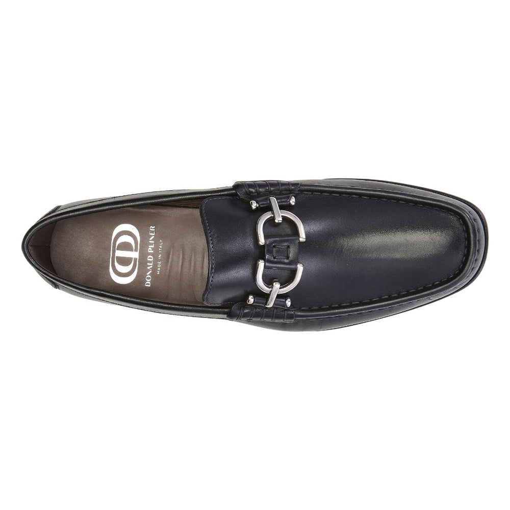 Donald Pliner Dacio Calfskin Loafers Black