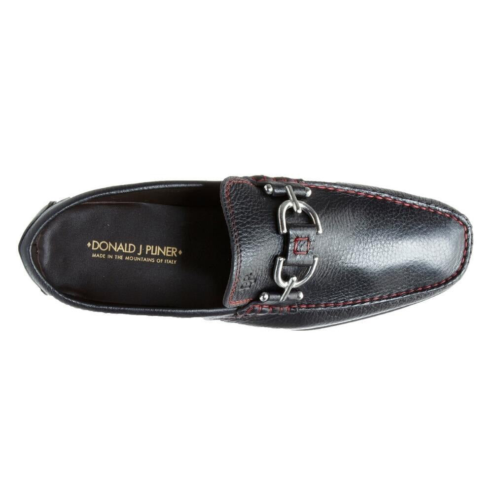 Donald Pliner Dacio Leather Loafers Black