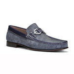 Donald Pliner Dacio Nylon Loafers Indigo