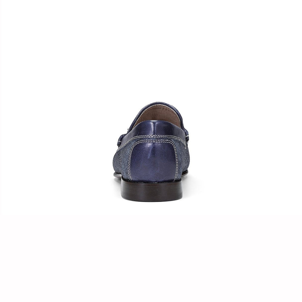 Donald Pliner Dacio Nylon Loafers Indigo