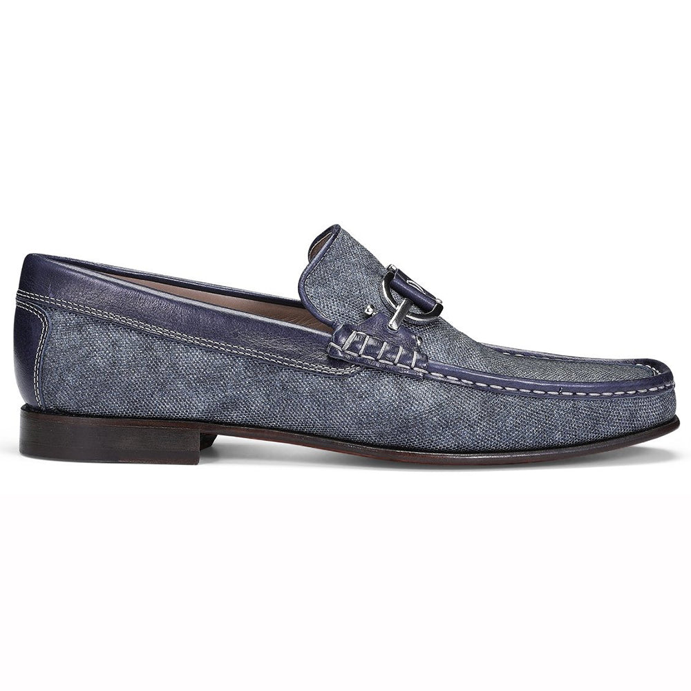 Donald Pliner Dacio Nylon Loafers Indigo