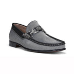Donald Pliner Dacio Nylon Loafers Pewter / Black