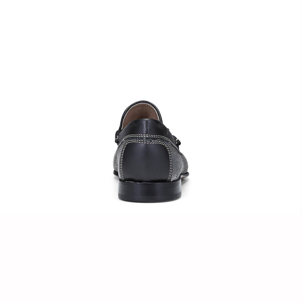 Donald Pliner Dacio Nylon Loafers Pewter / Black