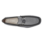 Donald Pliner Dacio Nylon Loafers Pewter / Black