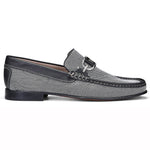 Donald Pliner Dacio Nylon Loafers Pewter / Black