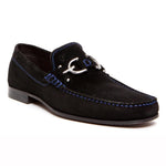 Donald Pliner Dacio Suede Loafers Black