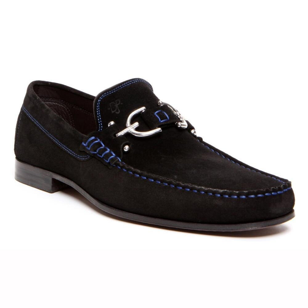 Donald Pliner Dacio Suede Loafers Black