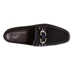 Donald Pliner Dacio Suede Loafers Black