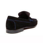 Donald Pliner Dacio Suede Loafers Black
