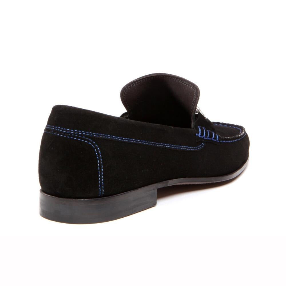 Donald Pliner Dacio Suede Loafers Black