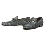 Donald J Pliner Dacio Suede Bit Loafers Black Linen