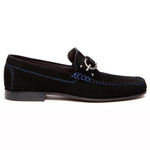 Donald Pliner Dacio Suede Loafers Black