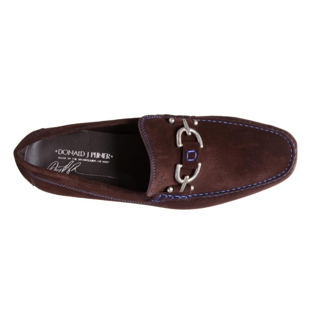 Donald Pliner Dacio Suede Loafers Expresso