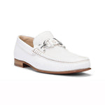 Donald Pliner Dacio Textured Calfskin Loafers Ivory