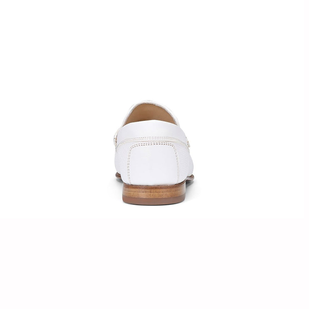 Donald Pliner Dacio Textured Calfskin Loafers Ivory