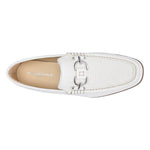 Donald Pliner Dacio Textured Calfskin Loafers Ivory