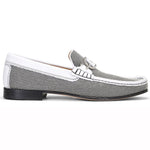Donald Pliner Dacio Woven Leather Loafers Black / White