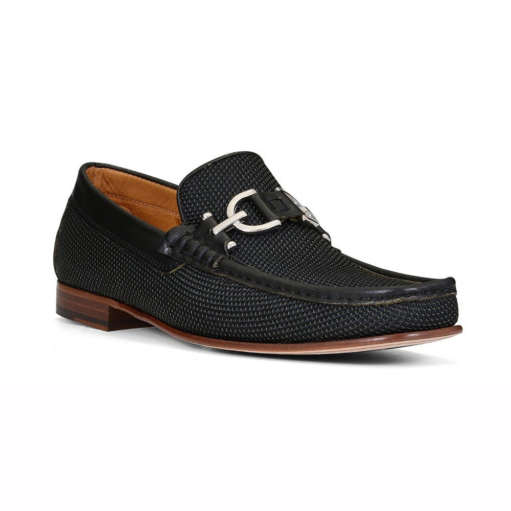 Donald Pliner Dacio Woven Leather Loafers Green