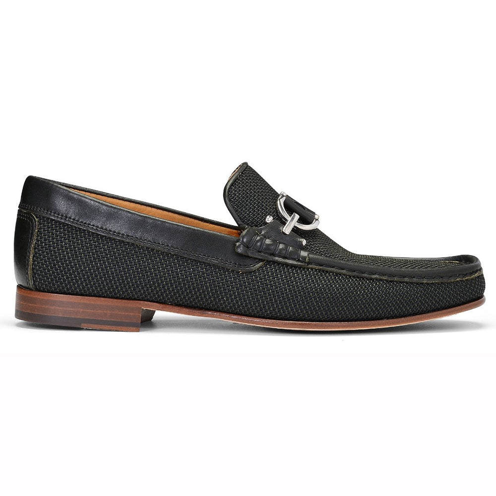 Donald Pliner Dacio Woven Leather Loafers Green
