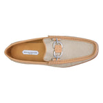 Donald Pliner Dacio Woven Leather Loafers Natural