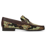 Donald Pliner Dacio 3 Haircalf Loafer Shoe Olive Camo