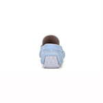 Donald Pliner Daciodr Perforated Nubuck Driver Moccasin Cerulean