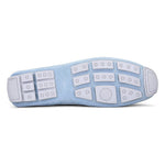 Donald Pliner Daciodr Perforated Nubuck Driver Moccasin Cerulean