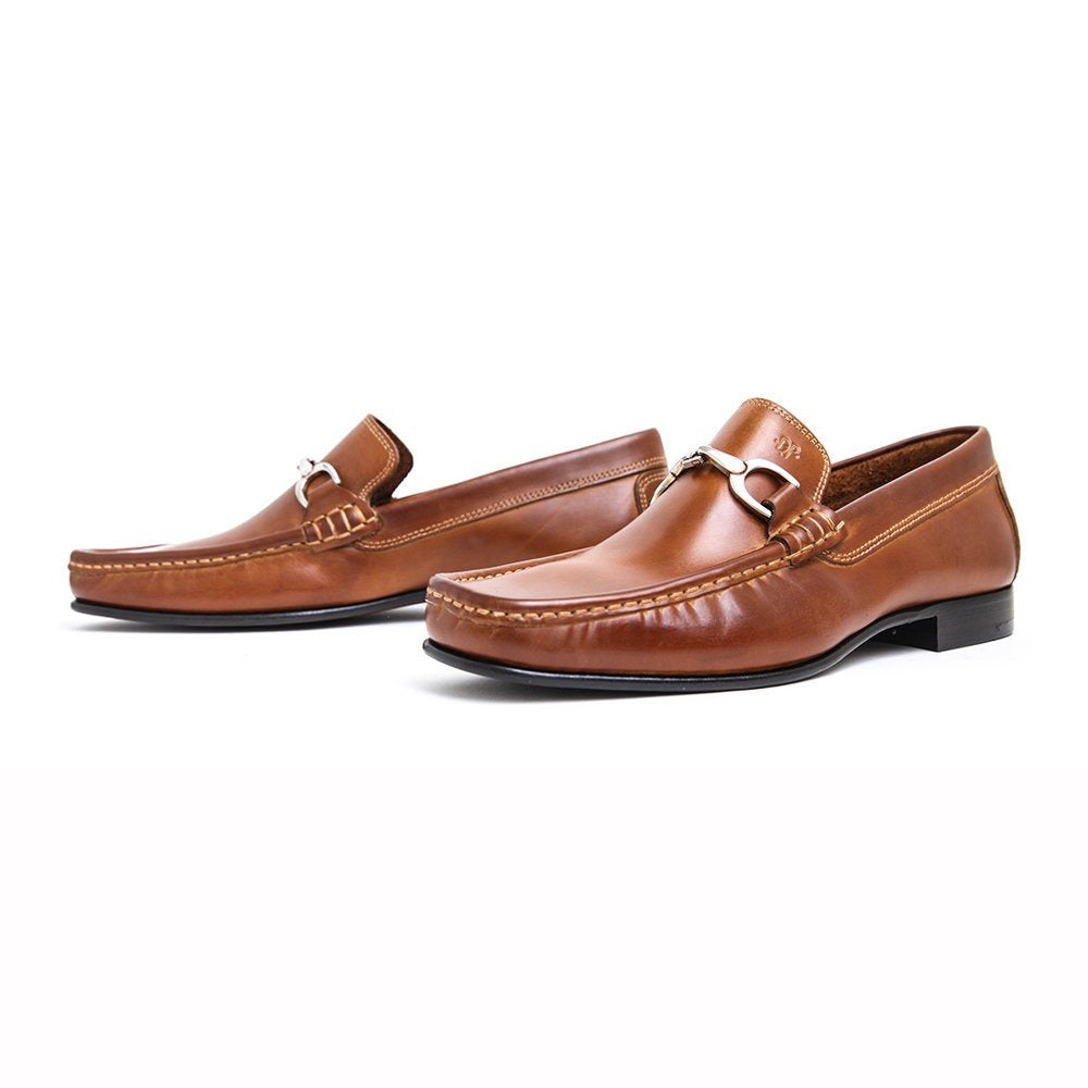 Donald Pliner Darrin Calfskin Loafers Saddle