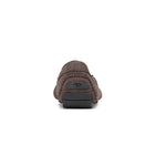 Donald Pliner Derrik Crocco Distress Nubuck Leather Driver Black