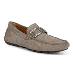 Donald Pliner Derrik Crocco Distress Nubuck Leather Driver Dove