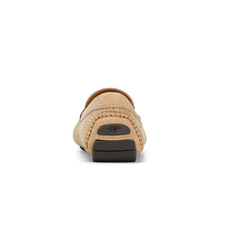 Donald Pliner Derrik Crocco Distress Nubuck Leather Driver Whisky