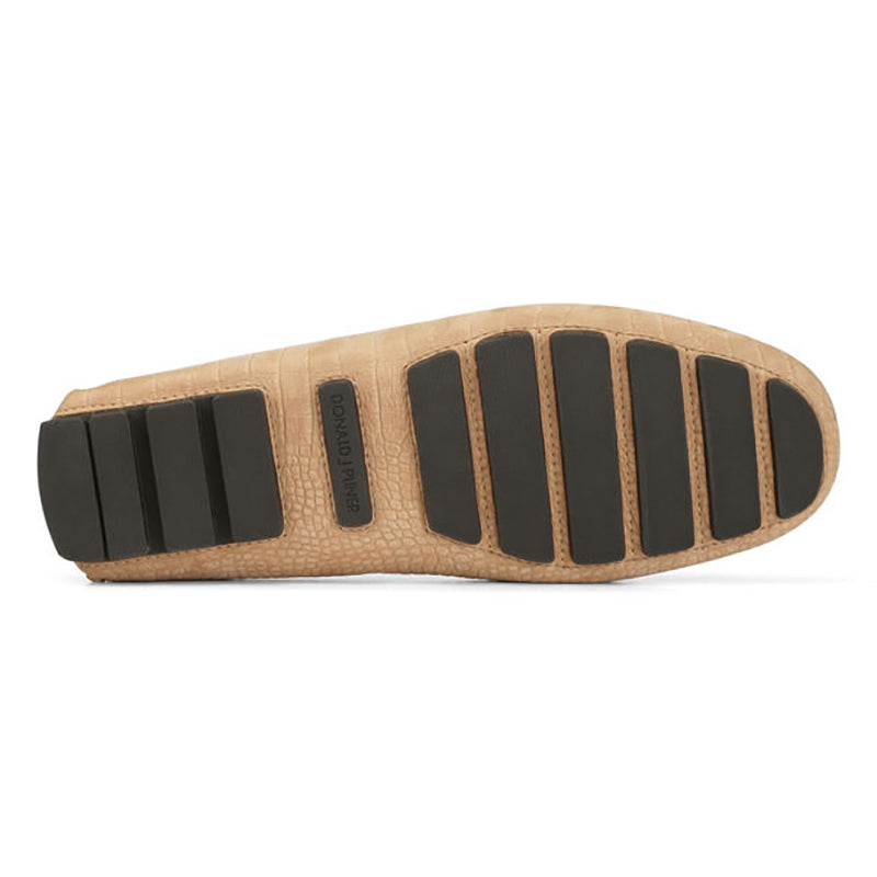 Donald Pliner Derrik Crocco Distress Nubuck Leather Driver Whisky