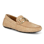 Donald Pliner Derrik Crocco Distress Nubuck Leather Driver Whisky