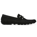 Donald Pliner Derrik Tumbled Nubuck Driver Shoe Black