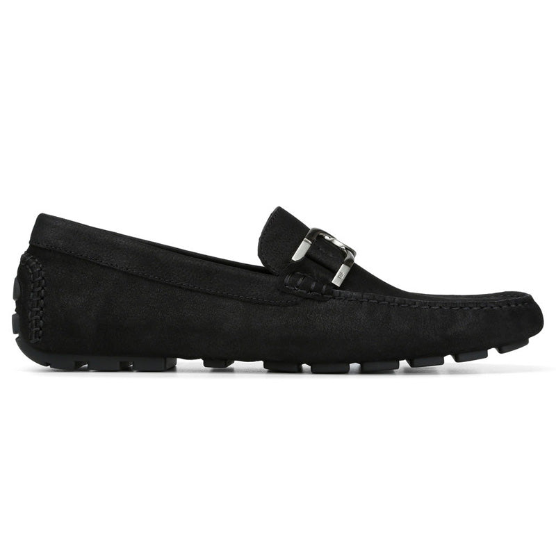 Donald Pliner Derrik Tumbled Nubuck Driver Shoe Black