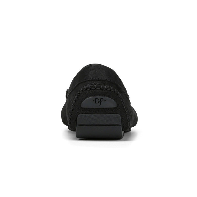 Donald Pliner Derrik Tumbled Nubuck Driver Shoe Black