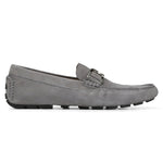Donald Pliner Derrik Tumbled Nubuck Driver Shoe Charcoal