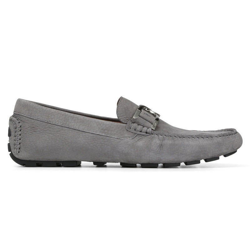 Donald Pliner Derrik Tumbled Nubuck Driver Shoe Charcoal
