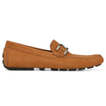 Donald Pliner Derrik Tumbled Nubuck Driver Shoe Cognac
